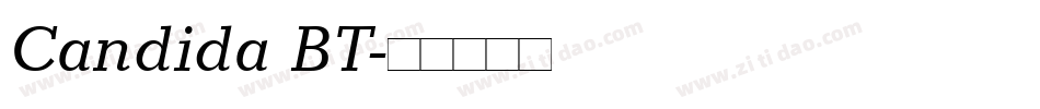 Candida BT字体转换